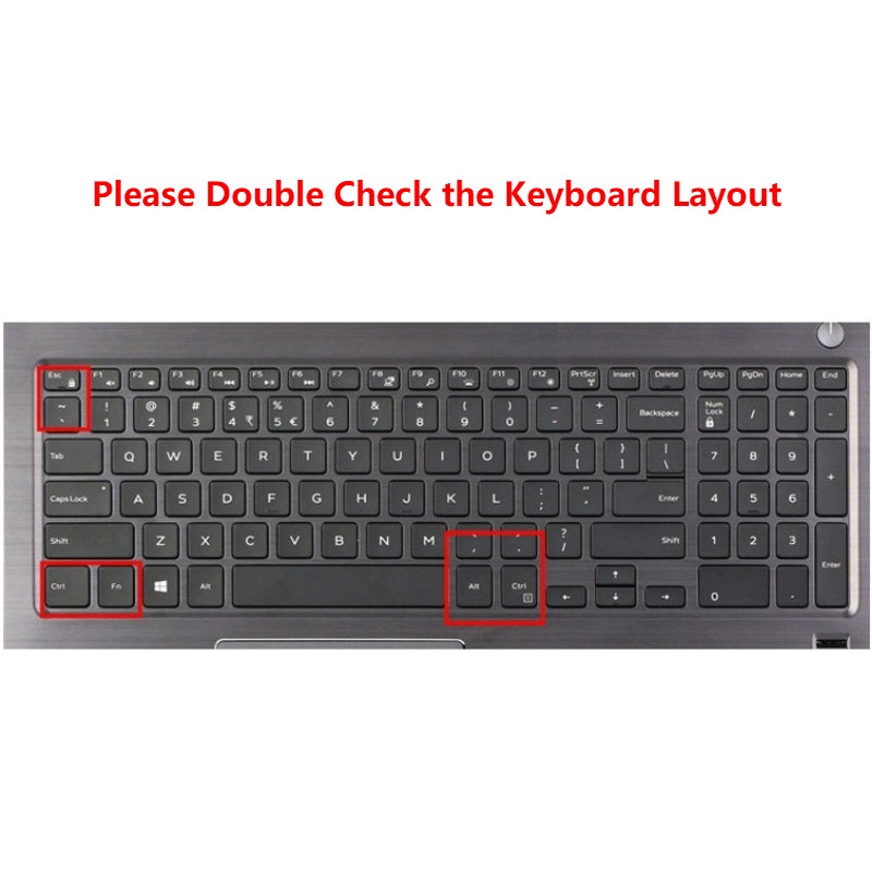 For 15.6 Inches Dell G3 Inspiron 15(3568) Ins15E-3525  Soft Ultra-thin Silicone Laptop Keyboard Cover Protector