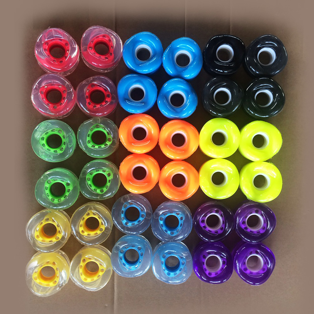 Roda skateboard Ukuran 60x45mm Bahan Kayu Transparan