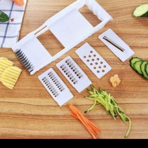 Parutan Multifungsi 8 IN 1 / Kitchen Treasure Multifunctional Vegetable Cutters - Set Parutan Serbaguna 7in1 - Parutan Multifungsi Orange - Grater- Pemotong Sayur Praktis Berguna