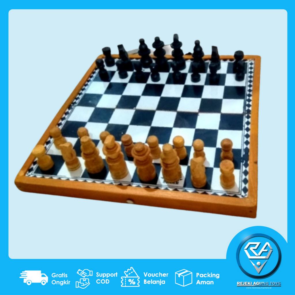 COD MAINAN Papan Catur Kayu Frasser Supreme Mega Sale | PAPAN CATUR/SKAK KAYU KUALITAS BAGUS UKURAN 
