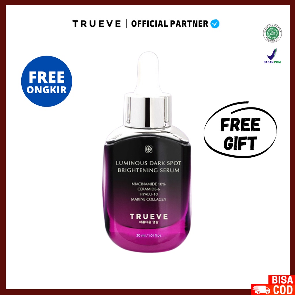 TRUEVE NIACINAMIDE 10% &amp; CERAMIDE Brightening Serum - Serum Wajah Trueve 30ml