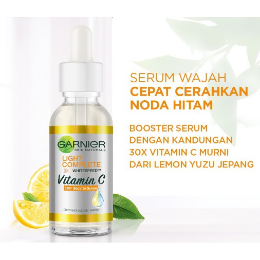 GARNIER Booster Serum 30ml BPOM ORIGINAL / Whitening Serum Pencerah Wajah BY AILIN