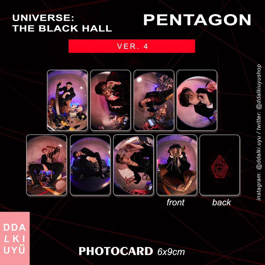 PENTAGON - photocard [UNIVERSE: THE BLACK HALL] ver. 4