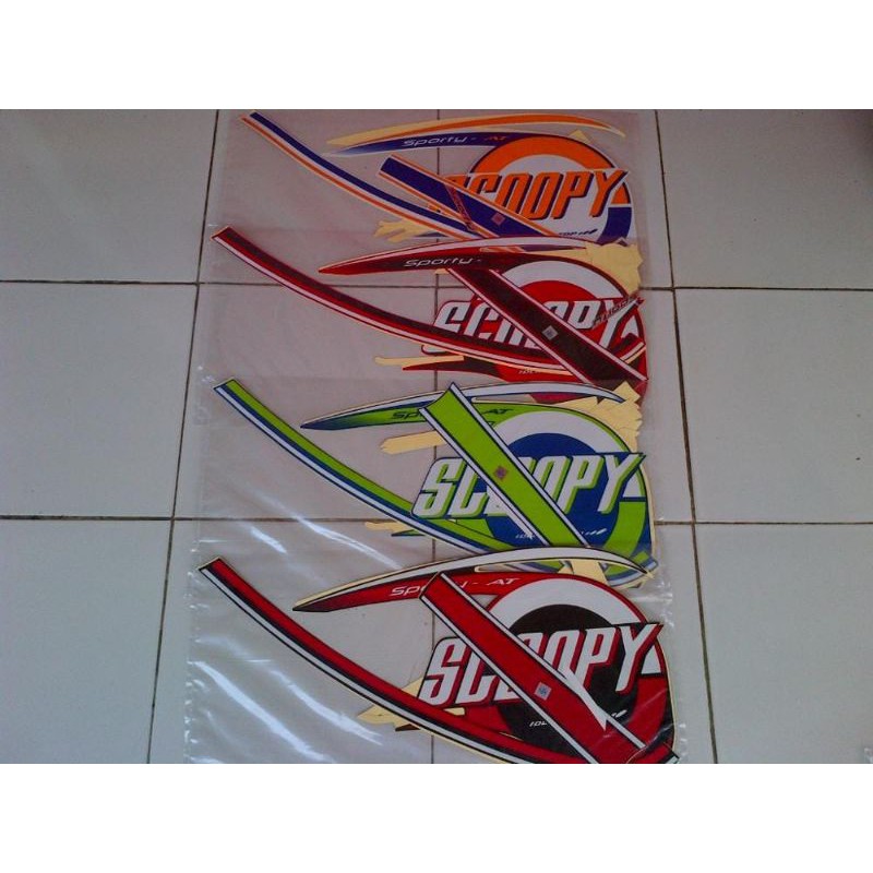 striping sticker lis standar motor honda scoopy 2015