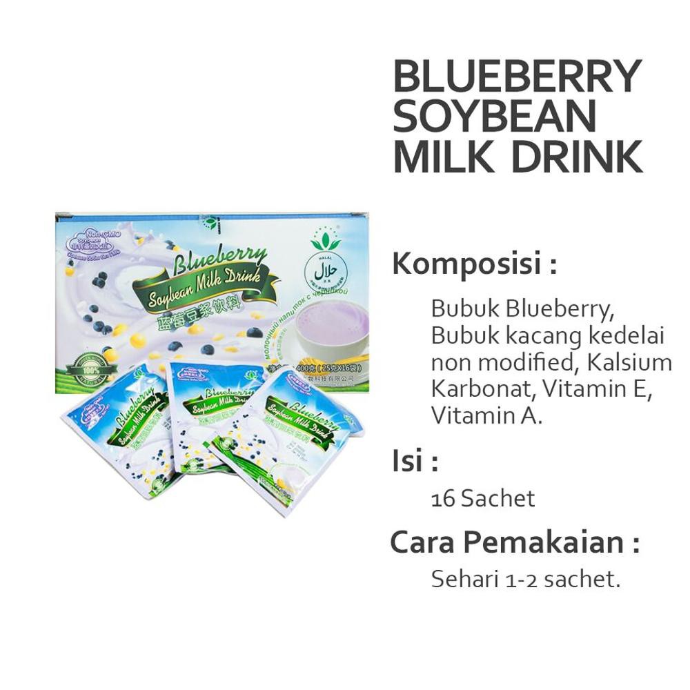 

Blueberry soyabean milk drink