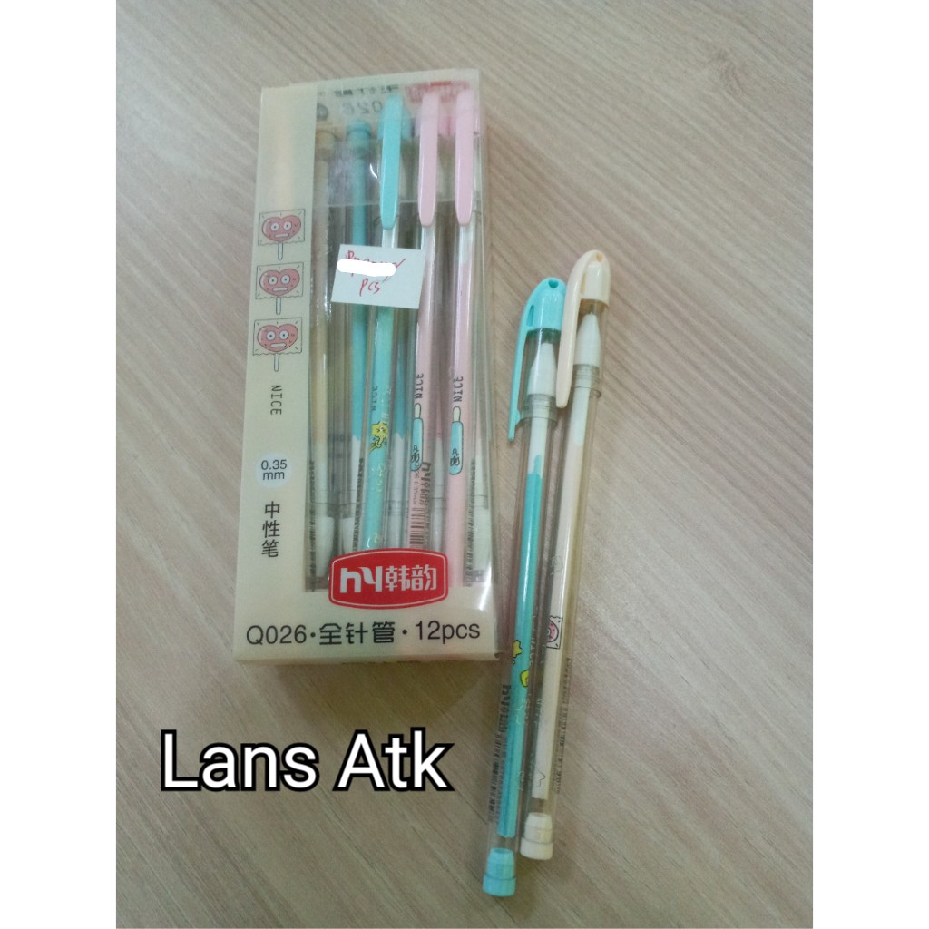 

Pulpen Gel / Ballpoint HY Q026 hitam Pen Gel