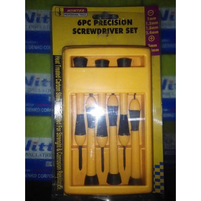 Precision Screwdriver Obeng Set Jam Kalkulator 6pcs Good Quality