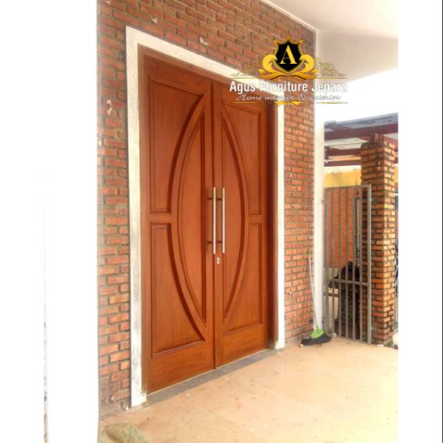 PINTU KUSEN RUMAH KAYU JATI 12 (pintu rumah kupu tarung jati)