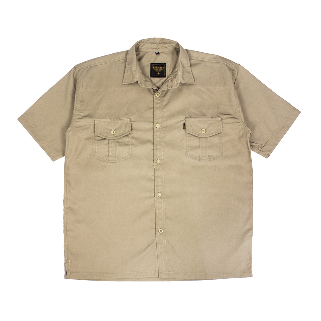 Basic Workshirt Short Sleeve- SERI KEMEJA KERJA LENGAN PENDEK POLOS UNISEX by ENGINEER