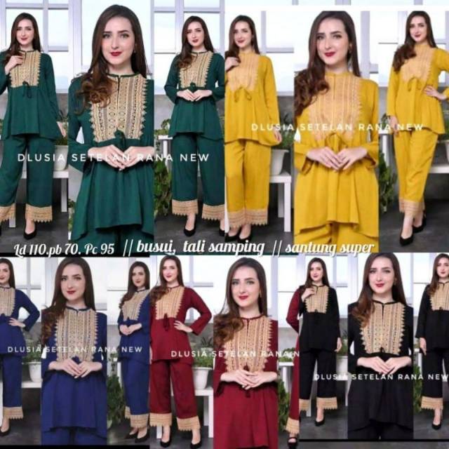 One set dlusia Rana new / setelan dlusia Rana new