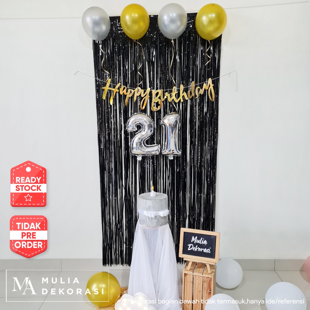 Dekorasi Ulang Tahun Murah Rumah Photobooth Decoration Paket Hemat Sweet 17