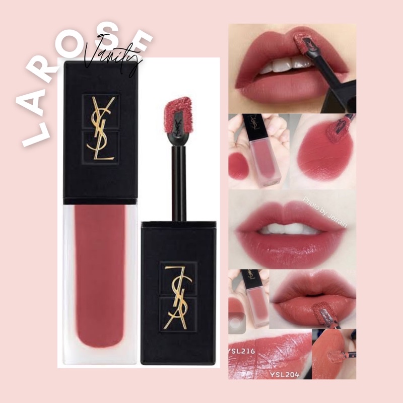 YSL TATOUAGE COUTURE VELVET CREAM LIQUID LIPSTICK - 216 NUDE EMBLEM