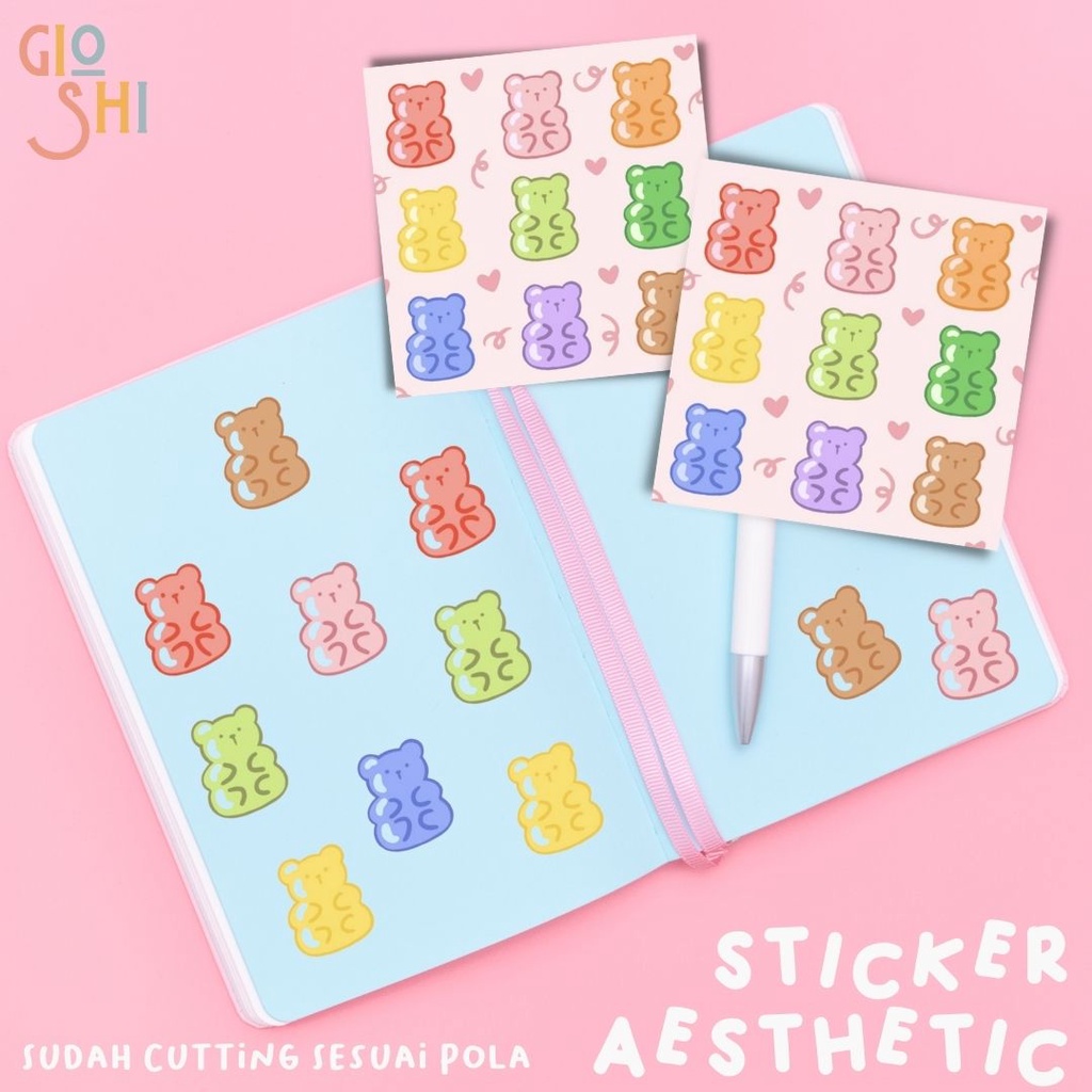 

sticker aesthetic Gummy Bear by Gioshi.Store