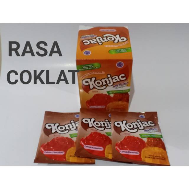 

Konjac rasa coklat