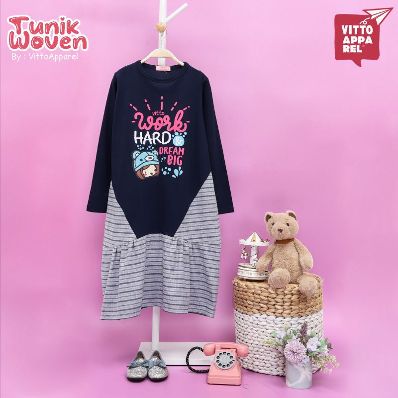 Tunik anak woven vitto kidsweae