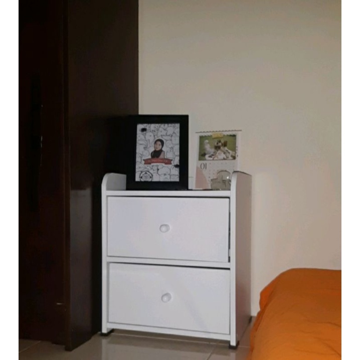 MEJA NAKAS KECIL BED SIDE TABLE LACI SERBAGUNA MEJA SAMPING