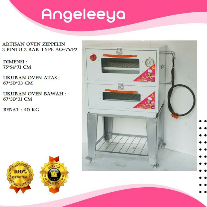 AO Oven Gas Zeppelin 2 Pintu 75cm