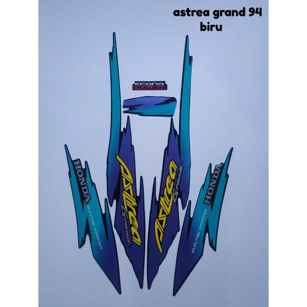 striping ORI Honda Astrea grand th 94 warna biru
