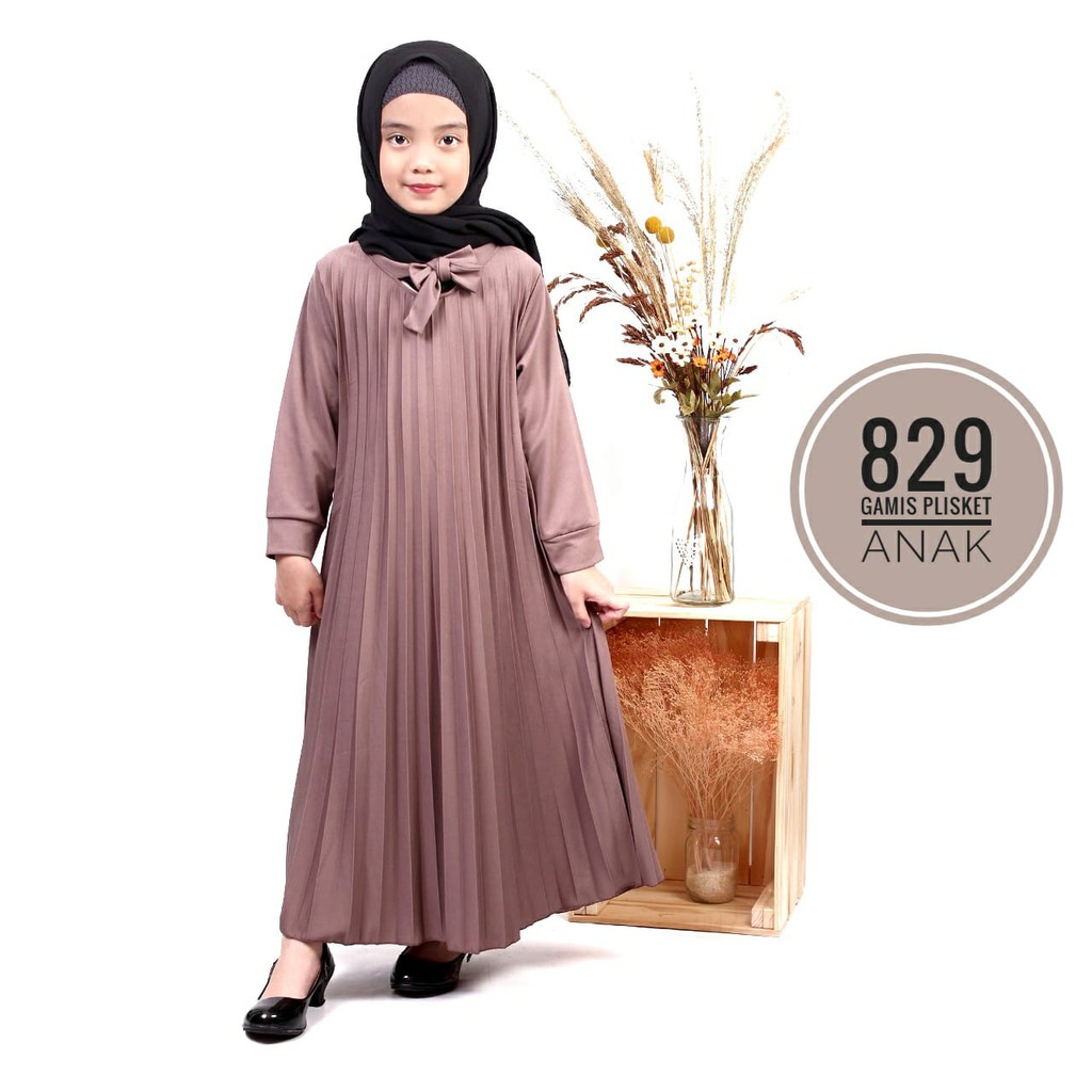 GAMIS PLISKET ANAK (829.A) MAXY DRESS PLISKET PRISKET PLEATED DRESS PLISKET MAYUNG FLOWY REMPEL