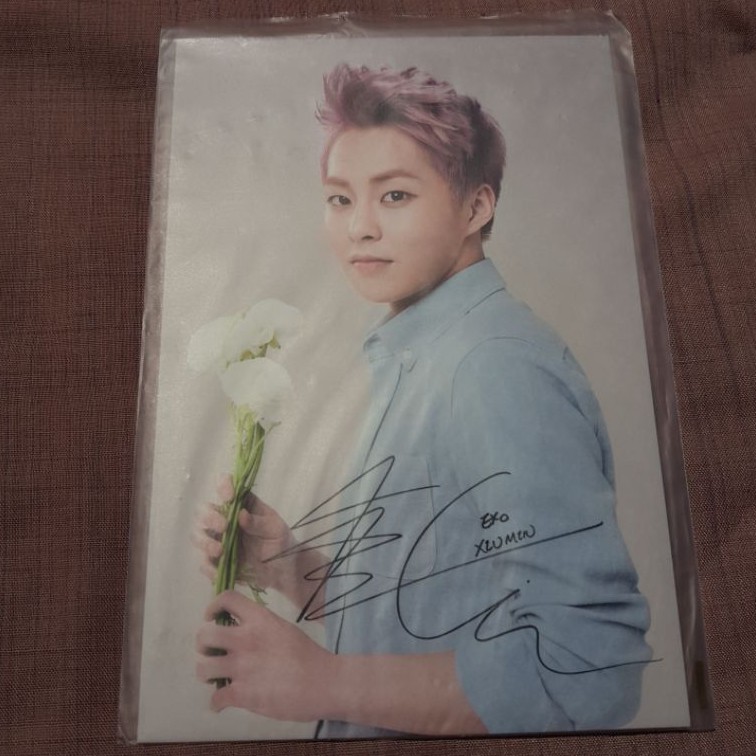 official postcard xiumin exo x nature republic limited edition natrep