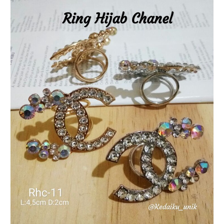 ring hijab chanel cincin jilbab chanel