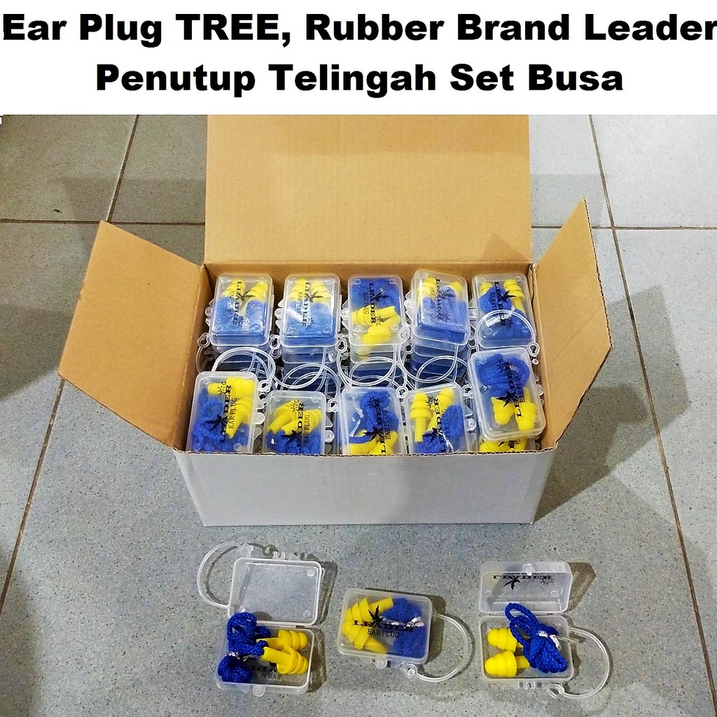 Ear Plug LEADER Earplug Penyumbat Penutup Tutup Telinga Kuping safety ear plug