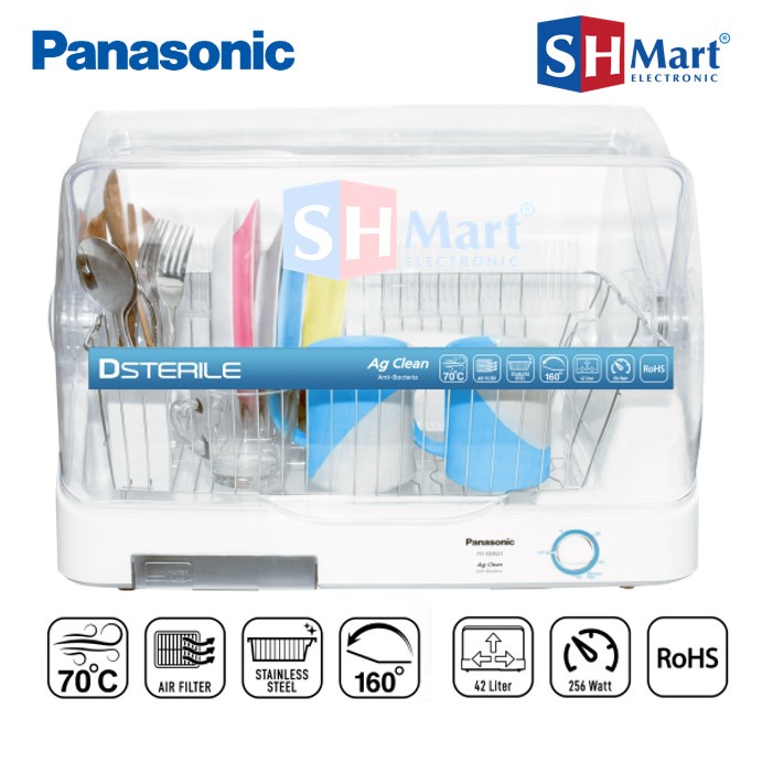 DISH DRYER PANASONIC WITH ANTI BACTERIA DSTERILE STERILIZER FD-S03S21 FDS03S21 NEW PENGERING PIRING