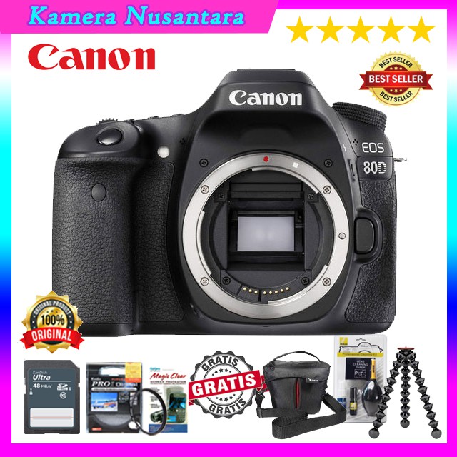 CANON EOS 80D BODY ONLY WIFI / 80D BO / 80D / CANON 80D BODY - ORIGINAL