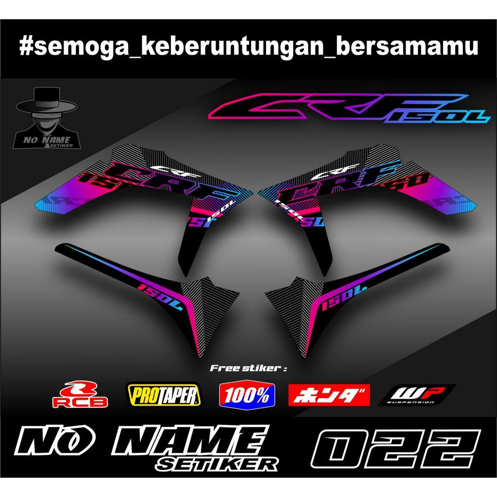 Sticker setiker stiker decal CRF 150 L- (022) minimalis -Dekal CRF 150 L Trail Supermoto DECAL SEBAGIAN