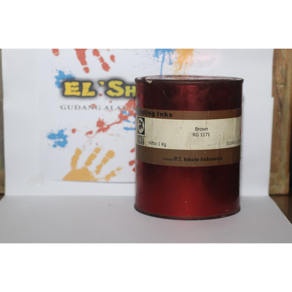 Tinta sablon kertas cat sablon ROYAL GUARD BROWN RG 1171 1kg
