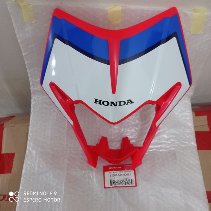 SET ILLUS FRONT VISOR COVER BATOK LAMPU DEPAN CRF150 CRF 150 L MERAH 61300K84600ZA