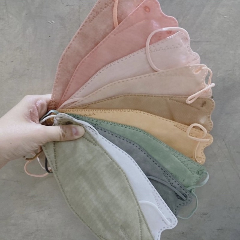 Masker KF 94 KF94 4ply warna colour ABU COKLAT GOLD PINK ARMY MATCHA TOSCA