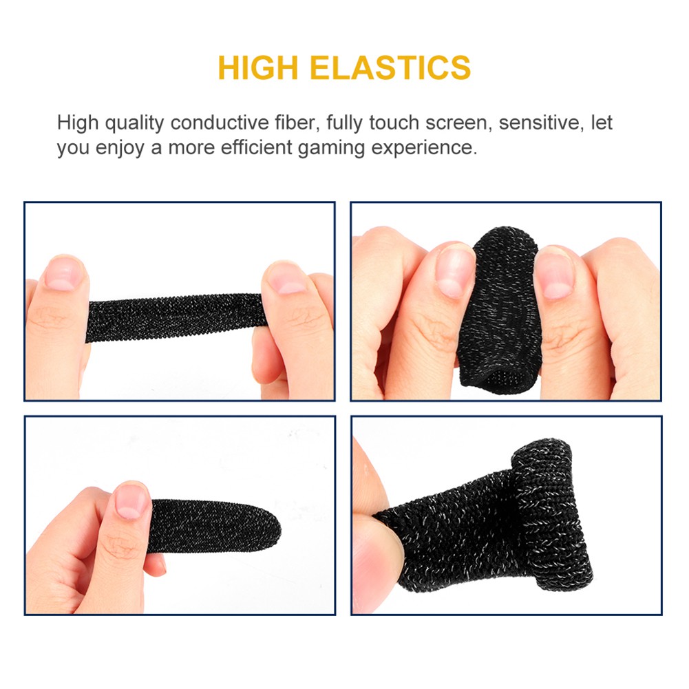 【TK】Breathable Finger Cover Game Controller Finger Cover Sweat Proof Non-Scratch Sleeve Sensitive Nylon Mobile Touch Screen