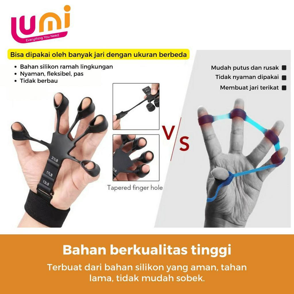 Alat Pelatihan Pergelangan Tangan Silikon Penarik Jari Extender Grip Trainer Olahraga Fitness Finger Tandu Arthritis Hand Gripper Silicone Strengthener Untuk Membentuk Otot Jemari Lengan