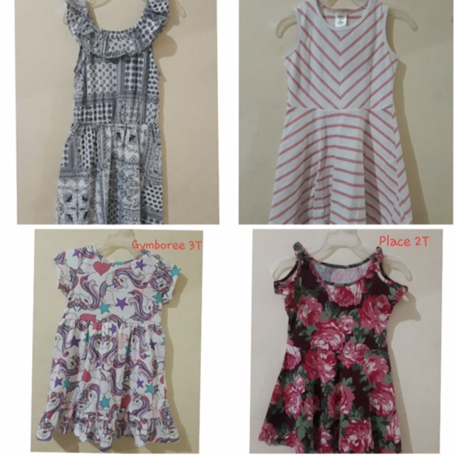 Dress anak Place Baby GAP Gymboree polos bunga