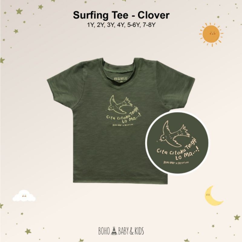 Bohopanna Surfing Tee New // Atasan Anak Lengan Pendek