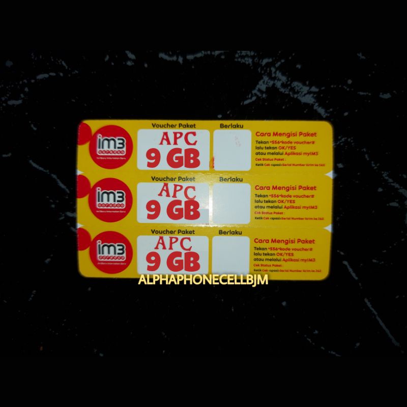 VOUCHER INDOSAT 9GB 30HARI