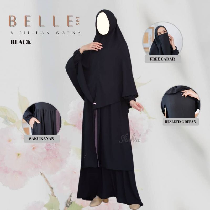 Gamis set Khimar Belle Set by Shahia Syari