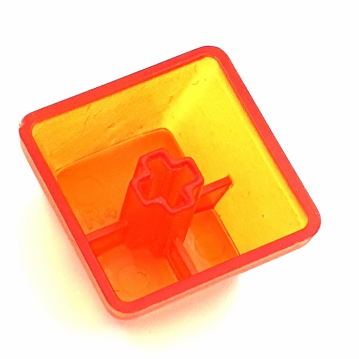 Keycap CLV 1U orange polos blank replacement keyboard button tombol