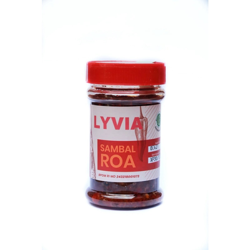 

Lyvia Sambal Roa 150gr | Sambal Rumahan Siap Saji | Original NON MSG 100% Halal