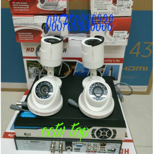 PAKET CCTV 4 CHANEL HIKVISION OEM 2MP / FULL HD 1080P KOMPLIT