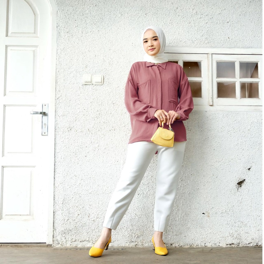 MILOVA SHIRT / BLOUSE / TOP / KEMEJA / ATASAN WANITA / ATASAN KERJA