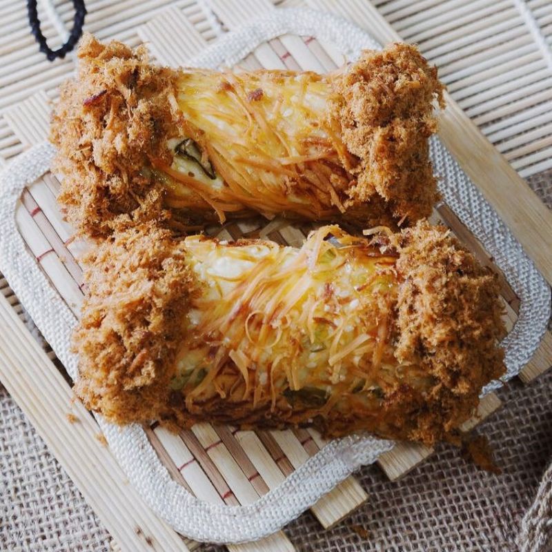 Abon Gulung Papua Manokwari Pawai Bakery (BESAR) KEJU SAPI