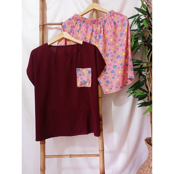 babydoll big size dewasa kekinian wanita baju tidur perempuan celana pendek jumbo setcel rayon visco