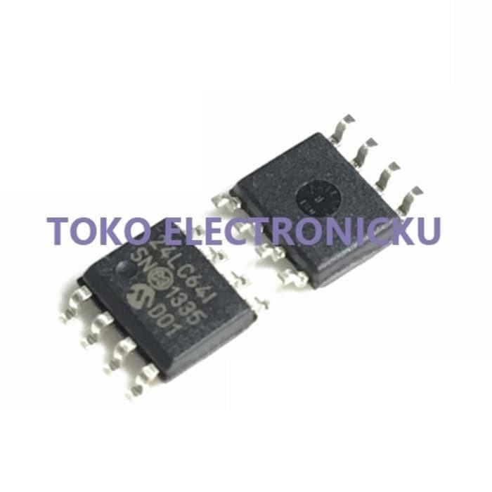 MICROCHIP 24LC64 24LC64I PIC24LC64-I/SN SOP8 AZ62