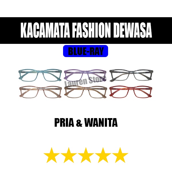 Kacamata Dewasa Anti Radiasi Gagang Per / Blueray HP Laptop Komputer / Pria Wanita Original