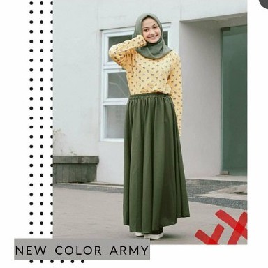 ROK WOLFIS POLOS Basic Skirt Rok Panjang Wanita Bahan Premium Wolfis Rok Panjang Tidak Nggantung