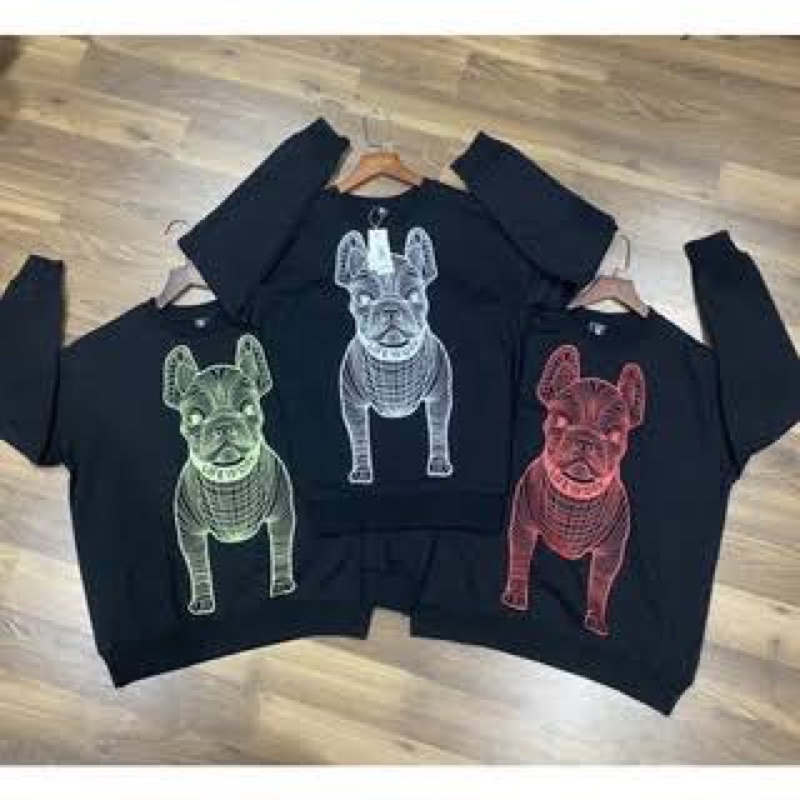 SWEATER DOG LIFEWORK - KOREA BRAND MEREK PASANGAN FAMILY KELUARGA AYAH ANAK KIDS KAOS TSHIRT OVERSIZ