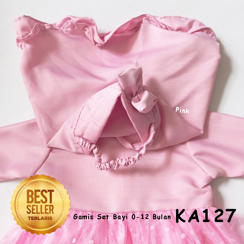 Baju Bayi Warna Pink 0 6 12 Bulan Dress Anak Perempuan 1 Tahun Import Korea Bahan Premium VW02