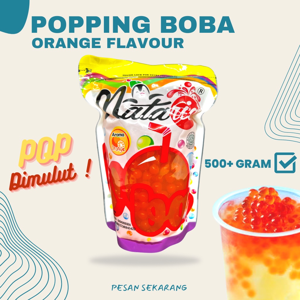 

Popping Boba Orange 500g Cobain Dulu!